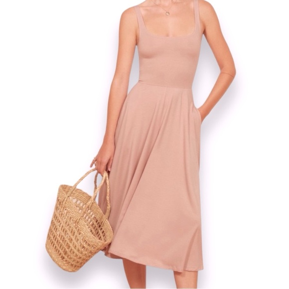 Reformation Dresses & Skirts - Reformation Rou Dress In Blush Pink Size Medium